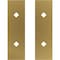Ekena Millwork Premium Barn Door Hollow Core Plates (set of 2), Jacob's Gold GB6001HCPJG - alternate 1